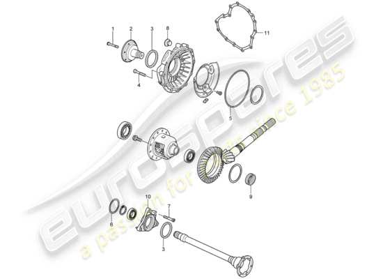 a part diagram from the Porsche Boxster 987 parts catalogue