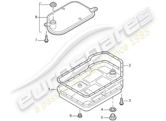 a part diagram from the Porsche Boxster 987 parts catalogue