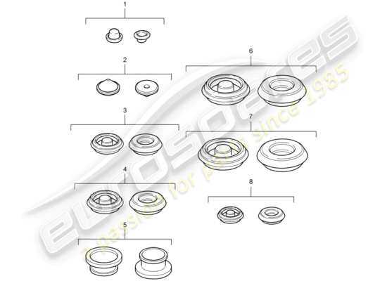 a part diagram from the Porsche Boxster 987 parts catalogue