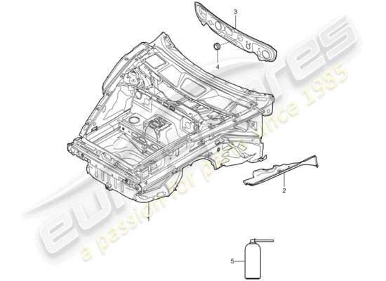 a part diagram from the Porsche Boxster 987 parts catalogue