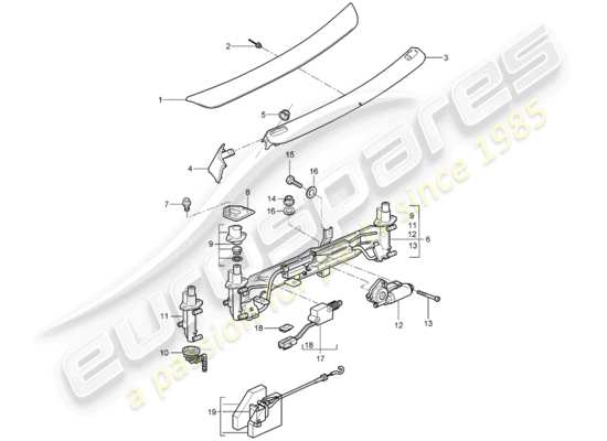 a part diagram from the Porsche Boxster 987 parts catalogue