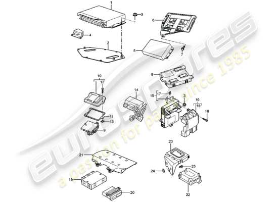 a part diagram from the Porsche Boxster 987 parts catalogue