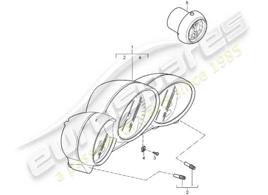 a part diagram from the Porsche Boxster 987 (2005) parts catalogue