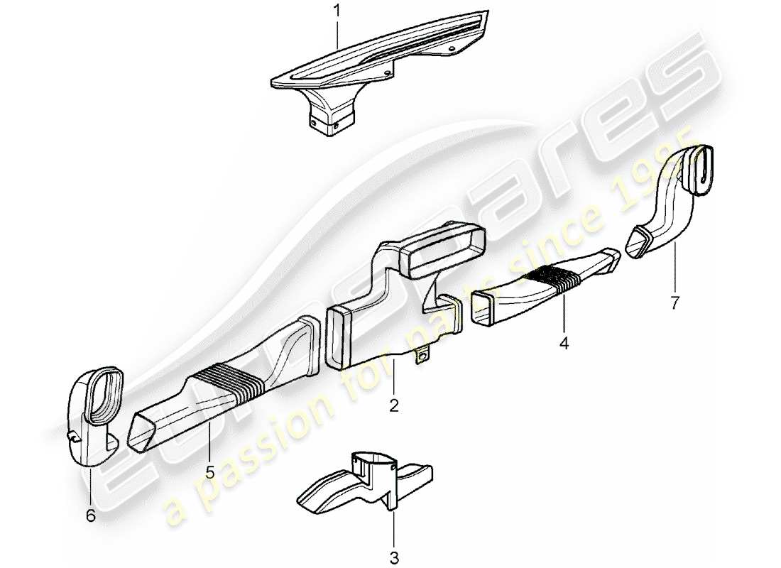 Porsche Boxster 987 (2006) HEATER Part Diagram