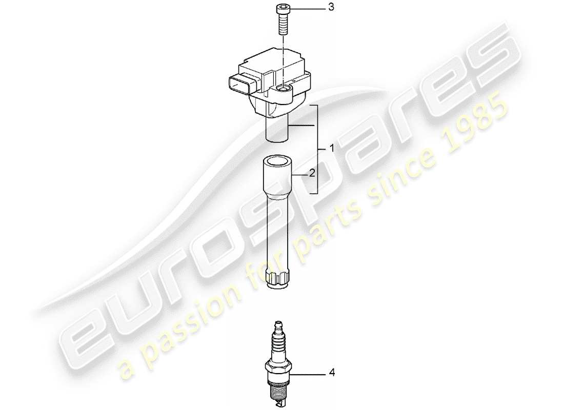 Porsche Boxster 987 (2006) IGNITION SYSTEM Part Diagram