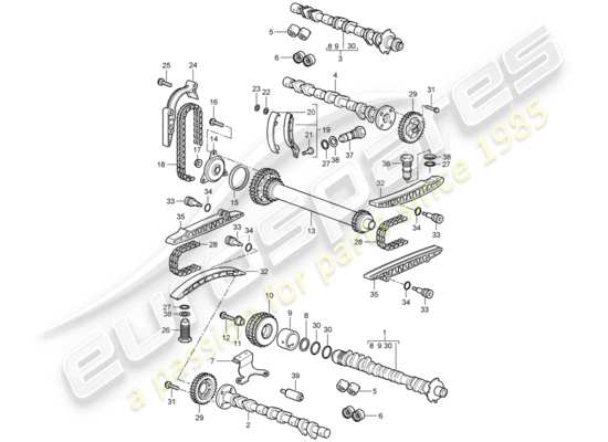 a part diagram from the Porsche Boxster 987 parts catalogue