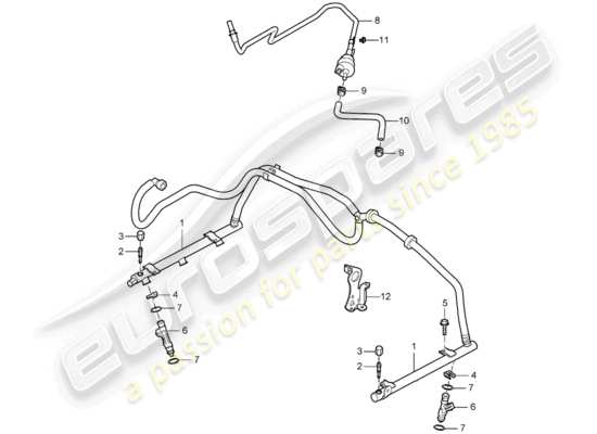 a part diagram from the Porsche Boxster 987 parts catalogue