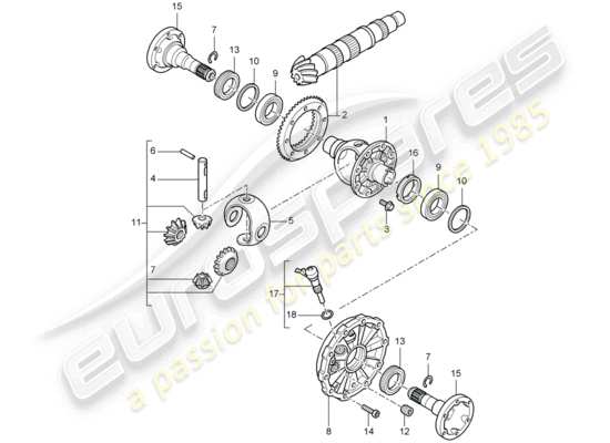 a part diagram from the Porsche Boxster 987 (2006) parts catalogue