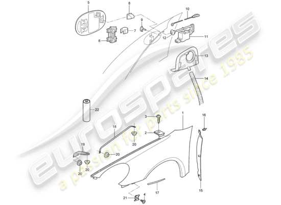 a part diagram from the Porsche Boxster 987 (2006) parts catalogue