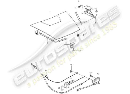 a part diagram from the Porsche Boxster 987 parts catalogue