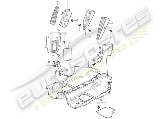 a part diagram from the Porsche Boxster 987 parts catalogue