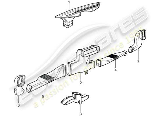 a part diagram from the Porsche Boxster 987 parts catalogue