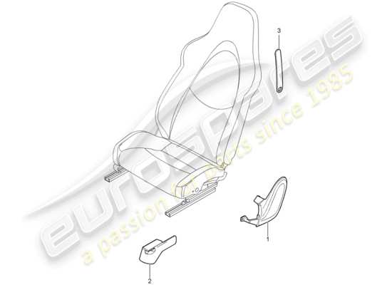 a part diagram from the Porsche Boxster 987 parts catalogue