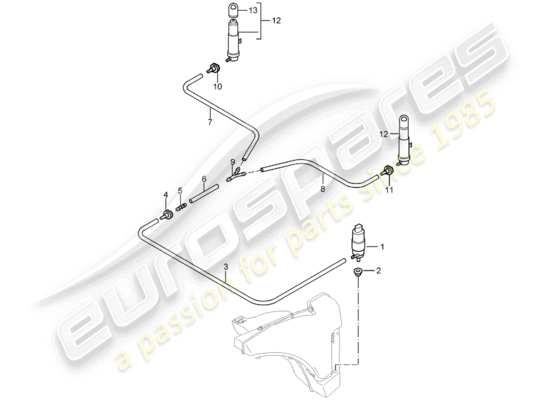 a part diagram from the Porsche Boxster 987 (2006) parts catalogue