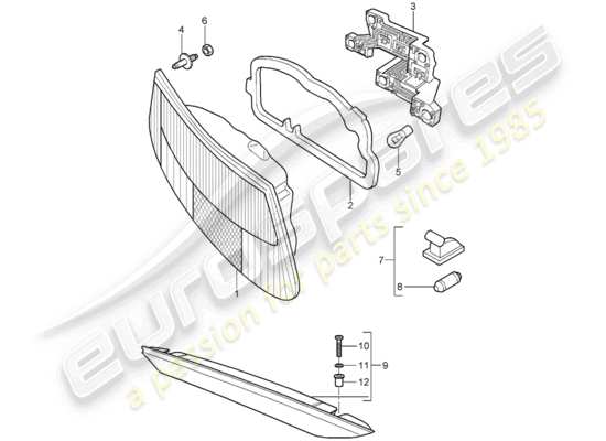 a part diagram from the Porsche Boxster 987 parts catalogue