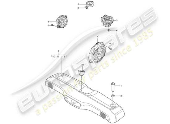 a part diagram from the Porsche Boxster 987 (2006) parts catalogue