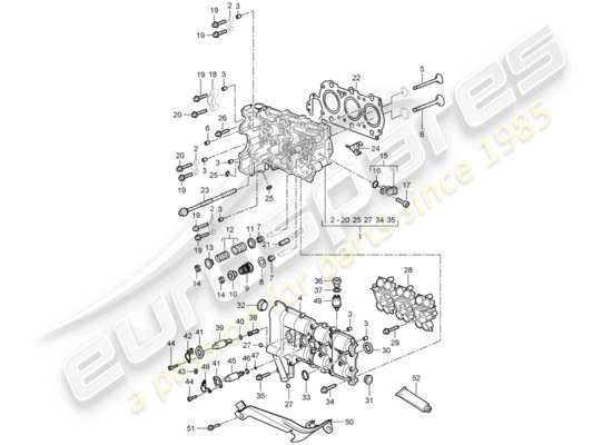 a part diagram from the Porsche Boxster 987 parts catalogue