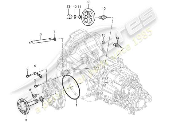a part diagram from the Porsche Boxster 987 (2007) parts catalogue