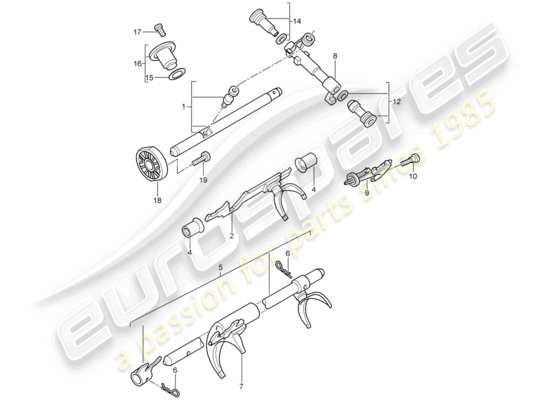 a part diagram from the Porsche Boxster 987 parts catalogue