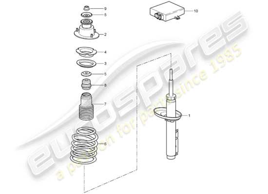 a part diagram from the Porsche Boxster 987 parts catalogue