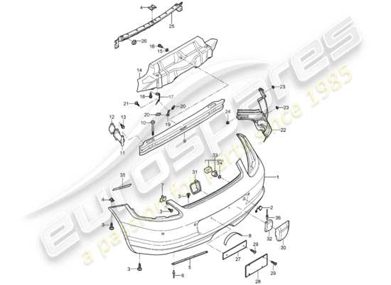 a part diagram from the Porsche Boxster 987 parts catalogue