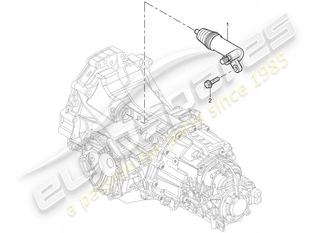 Porsche Boxster 987 (2008) CLUTCH RELEASE Parts Diagram
