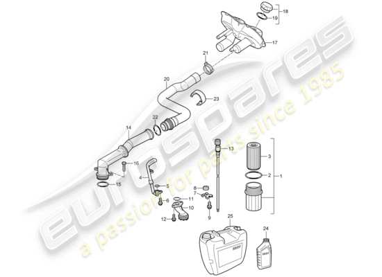 a part diagram from the Porsche Boxster 987 parts catalogue