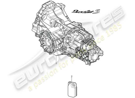 a part diagram from the Porsche Boxster 987 parts catalogue