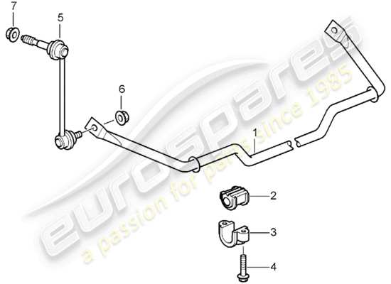 a part diagram from the Porsche Boxster 987 parts catalogue