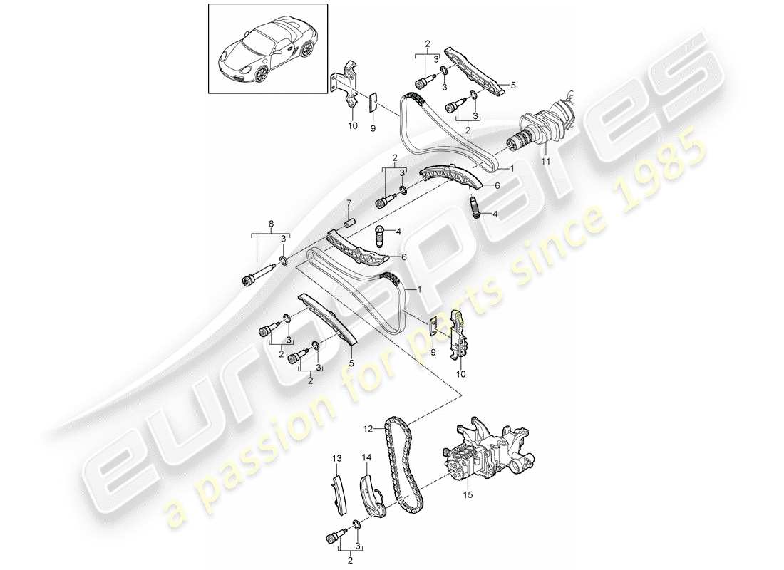 Porsche Boxster 987 (2009) VALVE CONTROL Part Diagram