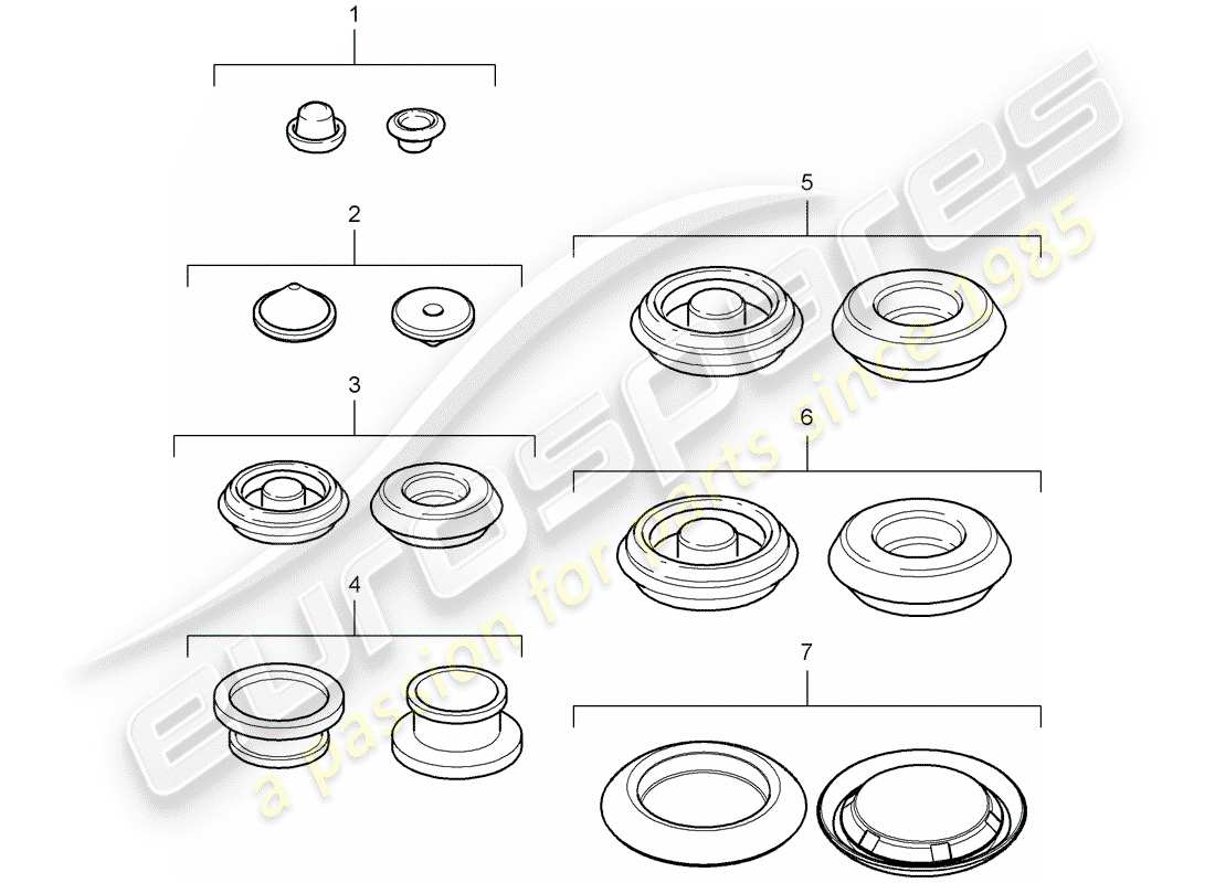 Porsche Boxster 987 (2009) PLUG Part Diagram