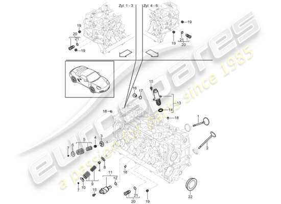 a part diagram from the Porsche Boxster 987 parts catalogue