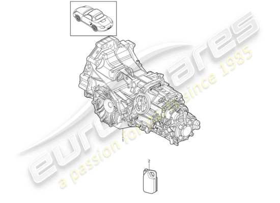 a part diagram from the Porsche Boxster 987 (2009) parts catalogue