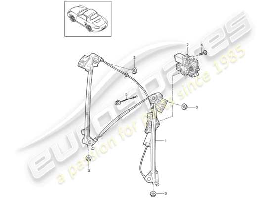 a part diagram from the Porsche Boxster 987 parts catalogue