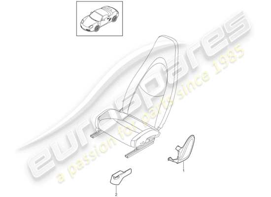 a part diagram from the Porsche Boxster 987 parts catalogue