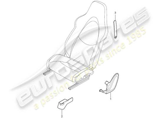 a part diagram from the Porsche Boxster 987 parts catalogue