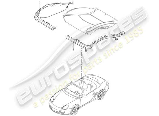 a part diagram from the Porsche Boxster 987 (2010) parts catalogue