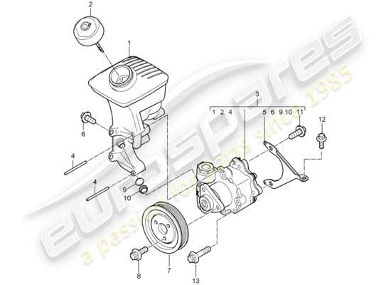 a part diagram from the Porsche Boxster 987 parts catalogue