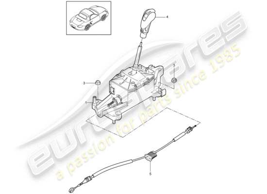 a part diagram from the Porsche Boxster 987 parts catalogue