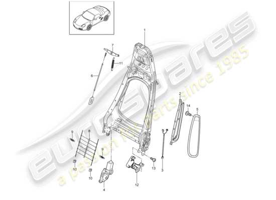 a part diagram from the Porsche Boxster 987 parts catalogue