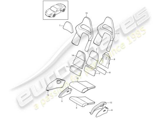 a part diagram from the Porsche Boxster 987 parts catalogue