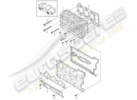 a part diagram from the Porsche Boxster 987 (2012) parts catalogue