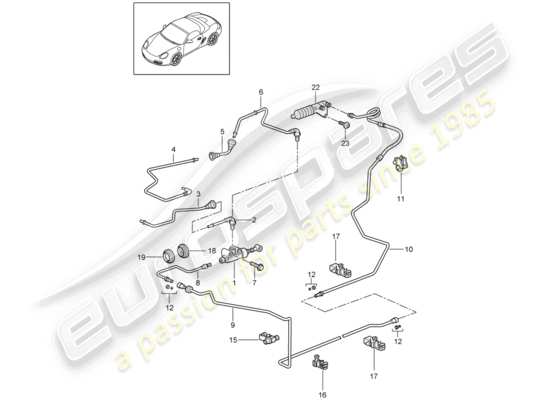 a part diagram from the Porsche Boxster 987 (2012) parts catalogue