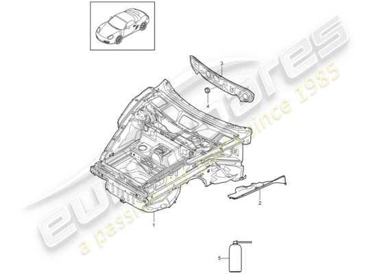 a part diagram from the Porsche Boxster 987 parts catalogue