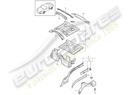 a part diagram from the Porsche Boxster 987 parts catalogue