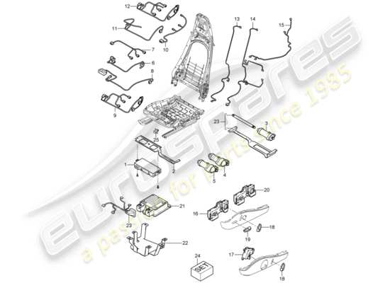 a part diagram from the Porsche Boxster 987 parts catalogue