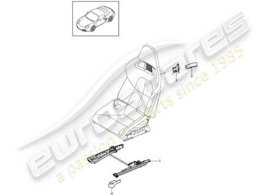 a part diagram from the Porsche Boxster 987 parts catalogue