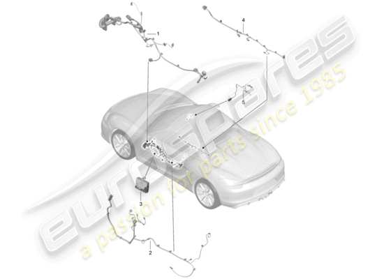 a part diagram from the Porsche Boxster Spyder parts catalogue