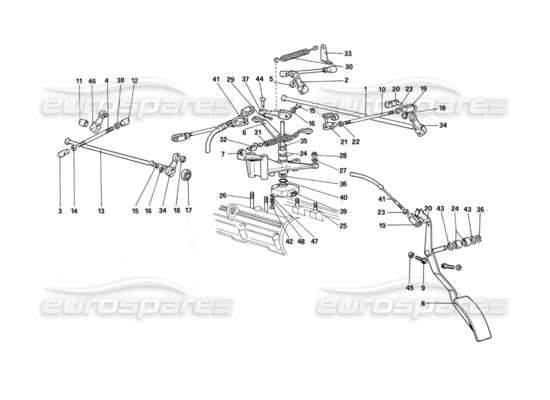 a part diagram from the Ferrari 412 parts catalogue