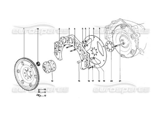 a part diagram from the Ferrari 412 parts catalogue